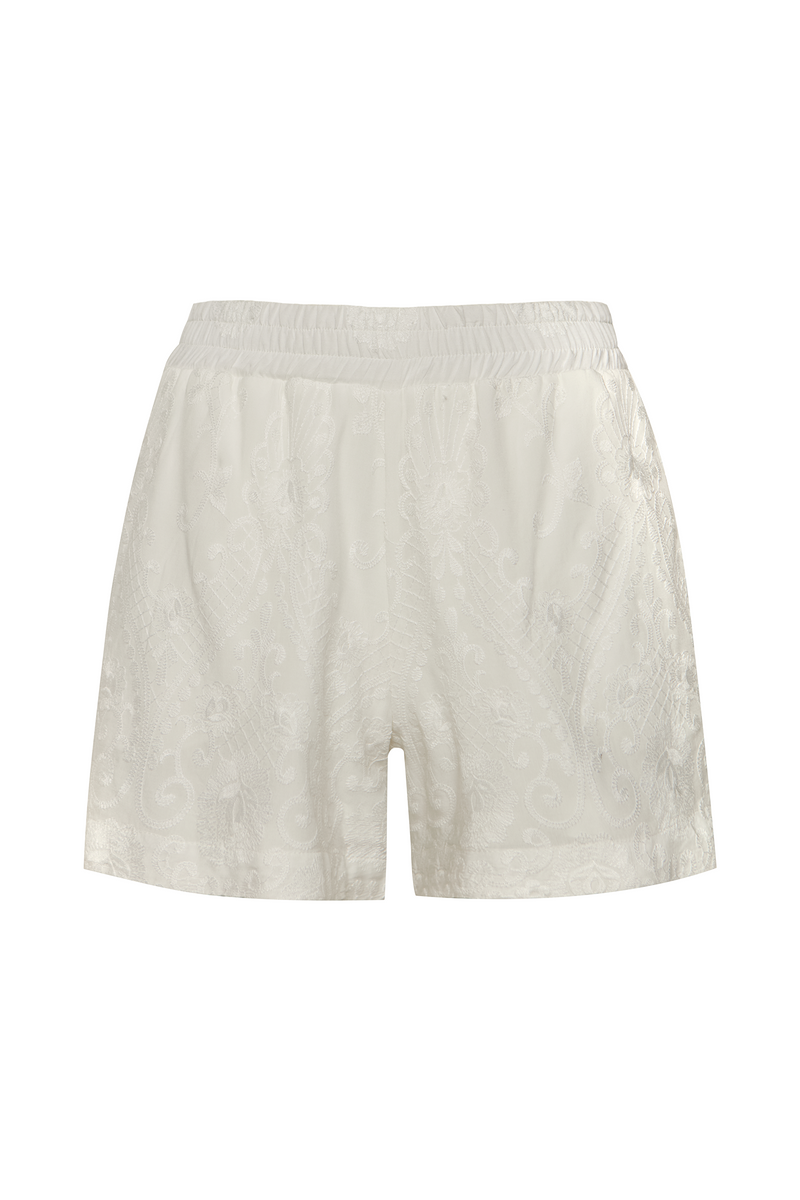 SHORTS ELÁSTICO CÓS BORDADO OFF WHITE (8720249225443)