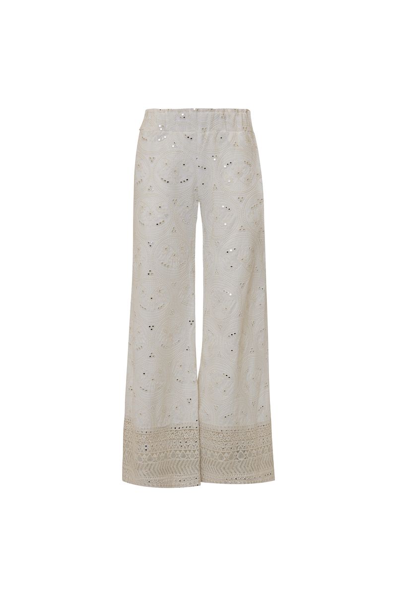 CALÇA PANTALONA BORDADA BARRADO BORDADO OFF WHITE (8720247619811)