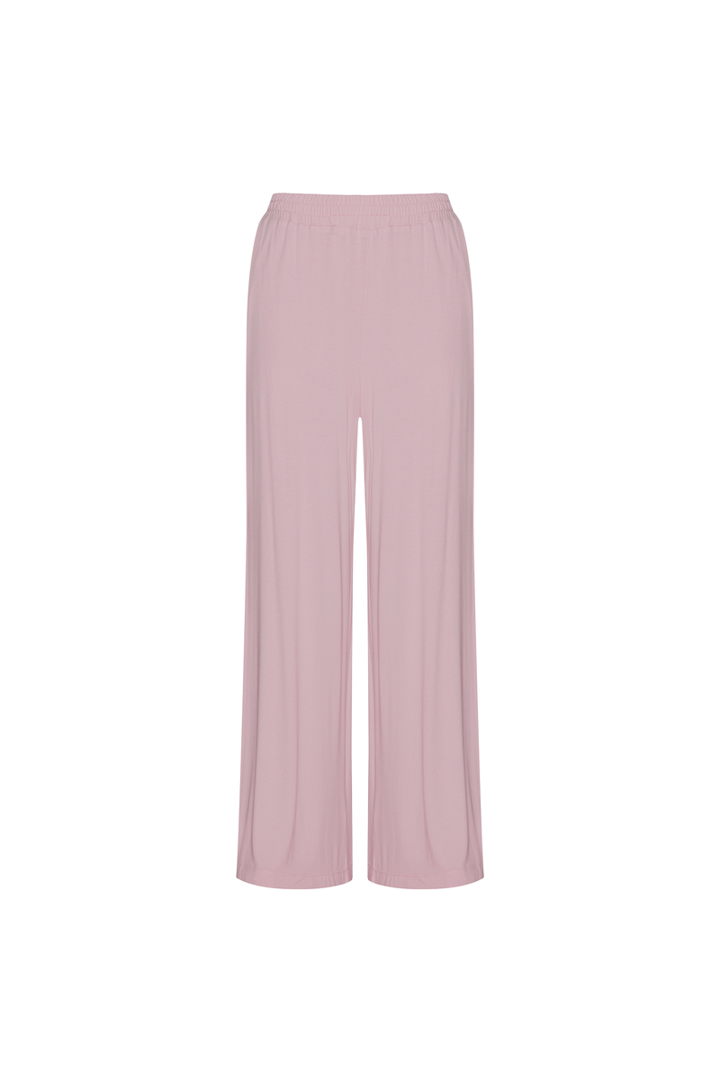 CALÇA PANTALONA ELÁSTICO CÓS MALHA ROSA (8784855204067)