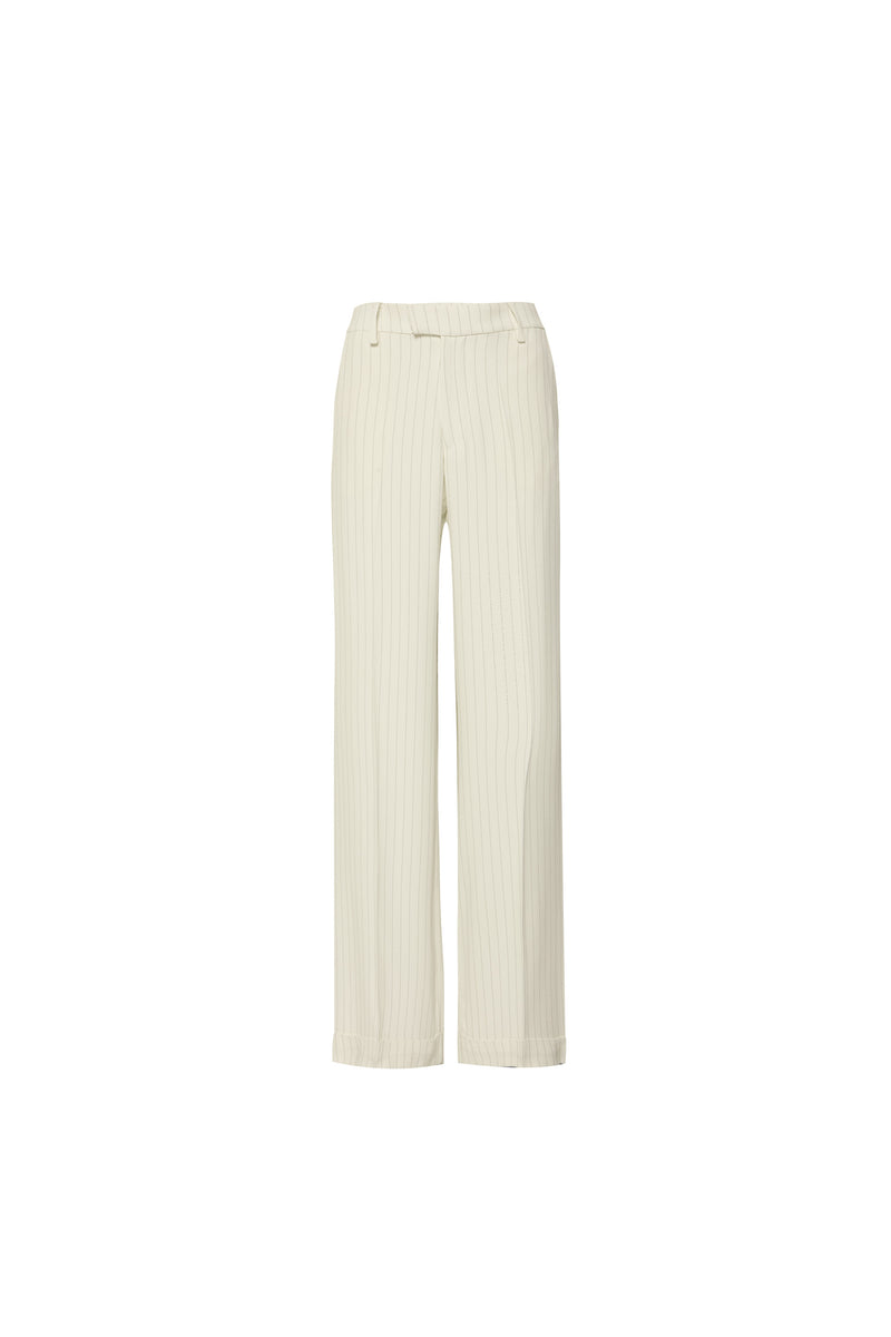 CALÇA ALFAIATARIA BARRA ITALIANA CREPE PATOU RISCA DE GIZ OFF WHITE (8615183548643)