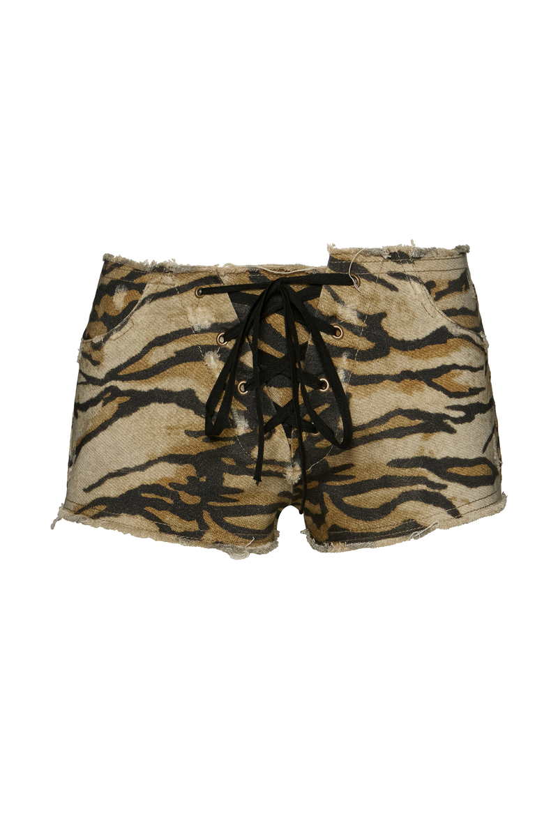 MINI SHORTS AMARRAÇÃO TIGRE (8748926107875)