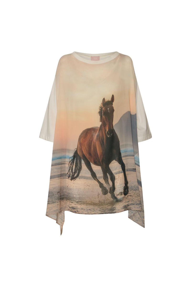 BLUSA AMPLA MANGA CURTA GGT E MALHA CAVALO (8699440726243)