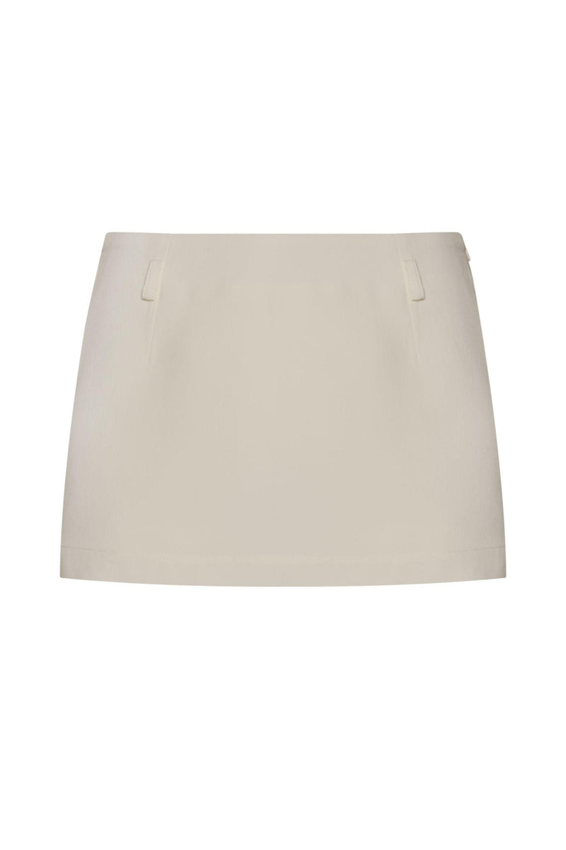 MINI SHORTS SAIA ALFAIATARIA CREPE PATOU OFF WHITE (8699444068579)