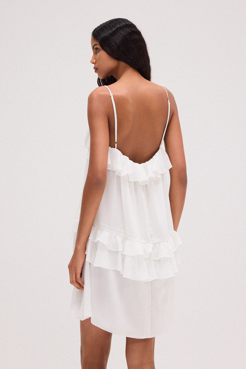 VESTIDO CURTO BABADOS GGT OFF WHITE (8720249815267)