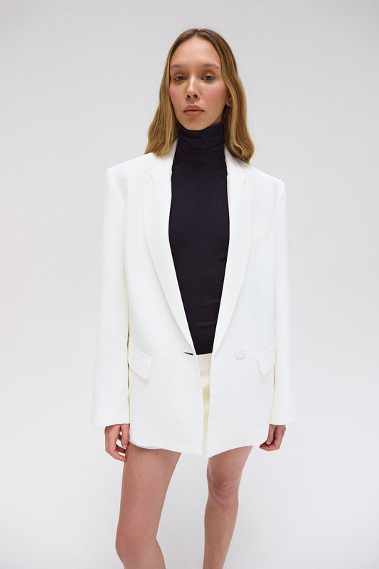 BLAZER ALFAIATARIA CREPE PATOU OFF WHITE (8699440169187)